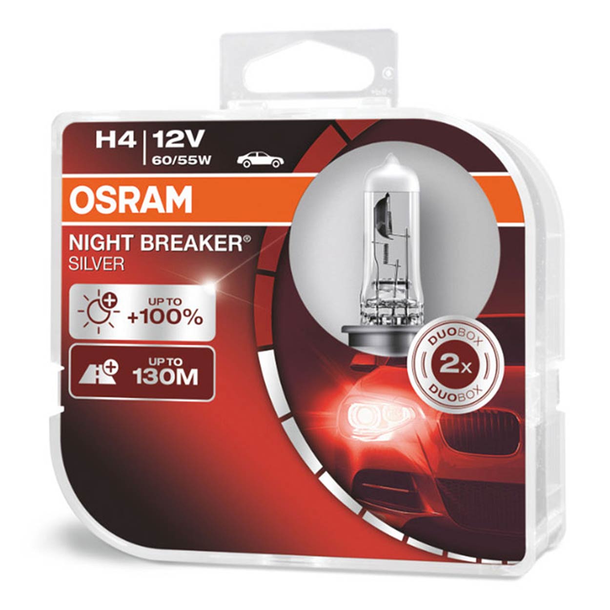 Osram Lampa halogen H4 NIGHT BREAKER SILVER +100% 2pcs.