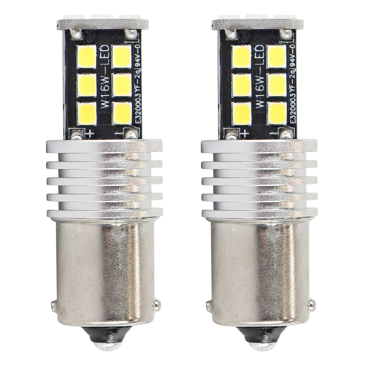 AMIO Lampa LED CANBUS 2835 15SMD 1156 BA15S P21W R10W R5W Alb 12V/24V 01293