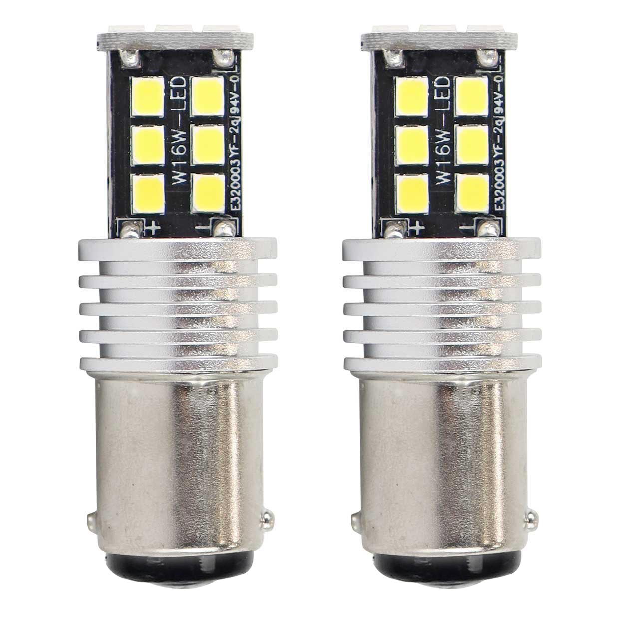 AMIO Lampa LED CANBUS 2835 15SMD 1157 BAY15D P21/5W Alb 12V/24V 01641