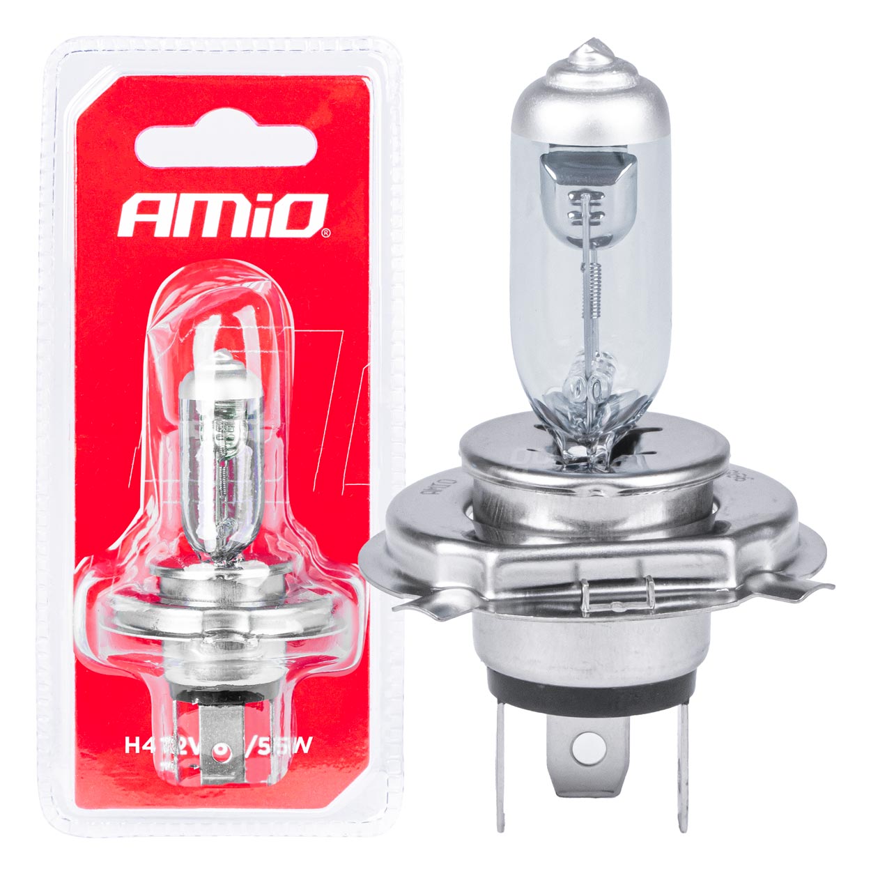 AMIO Lampa Halogen H4 12V 60/55W 1buc 03361