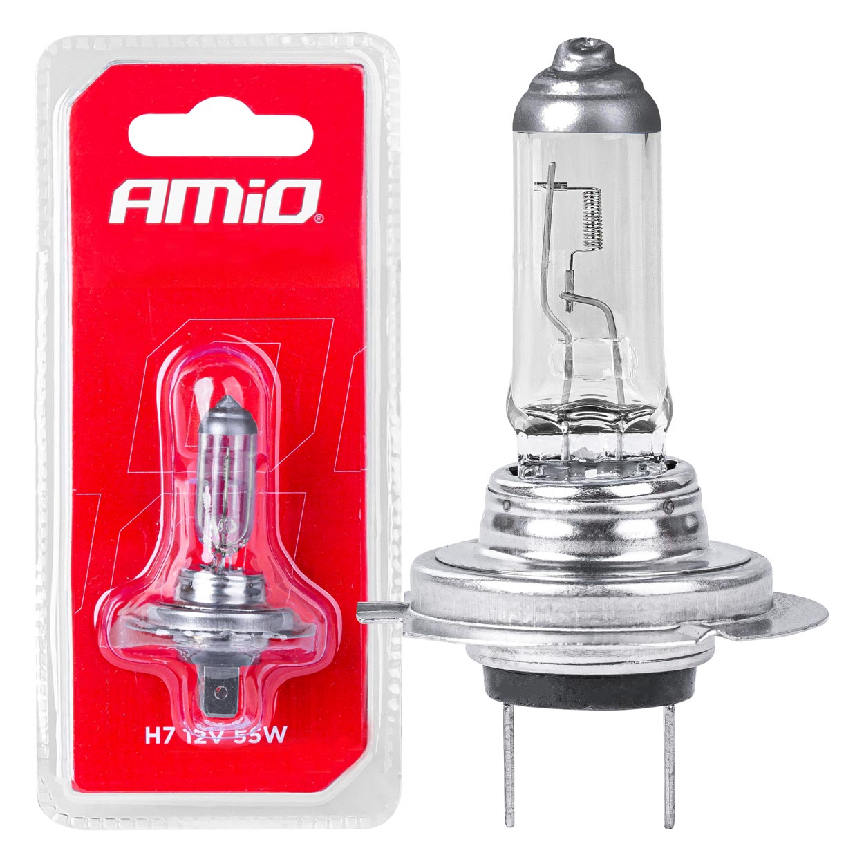AMIO Lampa Halogen H7 12V/55W, filtr UV 1buc 03363