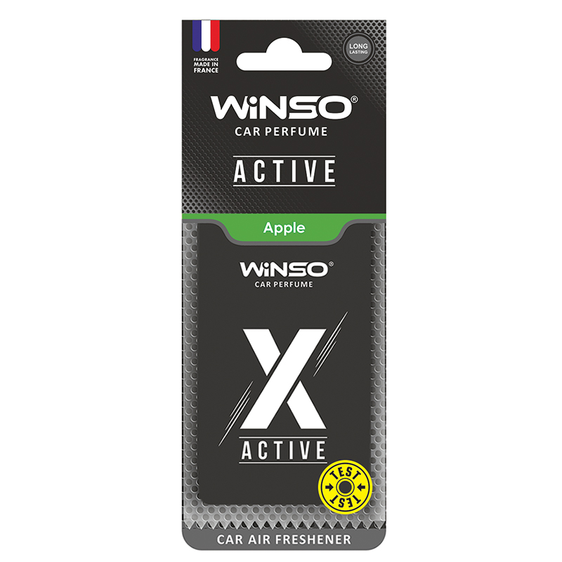 WINSO Car Air Frehener X Active Card Apple  533420