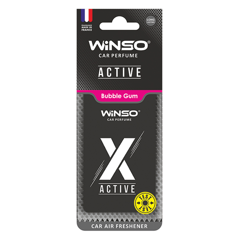 WINSO Car Air Frehener X Active Card Bubble Gum  533440