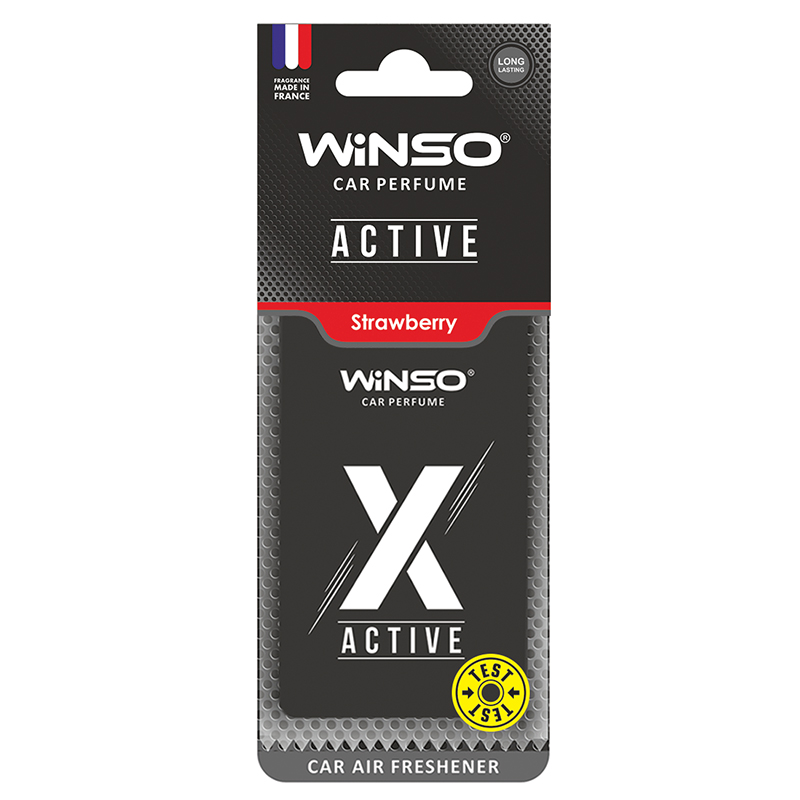 WINSO Car Air Frehener X Active Card Strawberry  533570