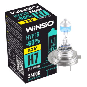 Lampa cu halogen Winso H7 12V 55W PX26d HYPER +60% 712720