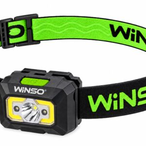 LANTERNA FRONTALA WINSO 150 LM, 3W XPE + COB, 1200 MAH, CU SENZOR, LUMINA ALBA/ROSIE 750300