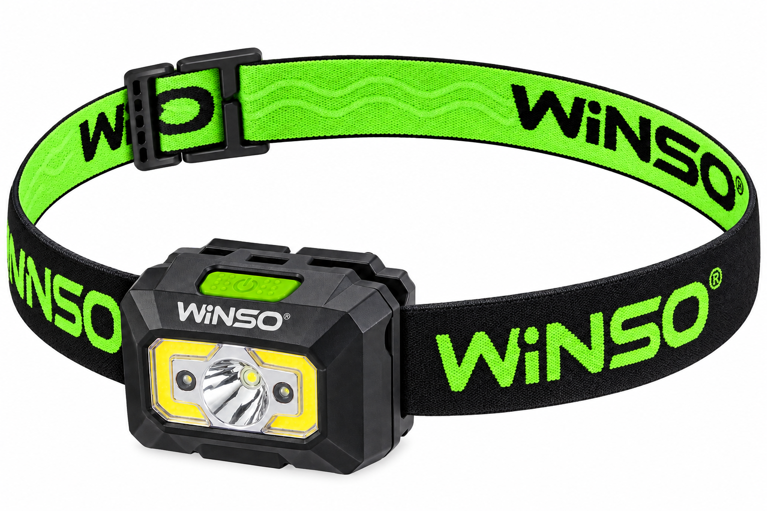 LANTERNA FRONTALA WINSO 150 LM, 3W XPE + COB, 1200 MAH, CU SENZOR, LUMINA ALBA/ROSIE 750300