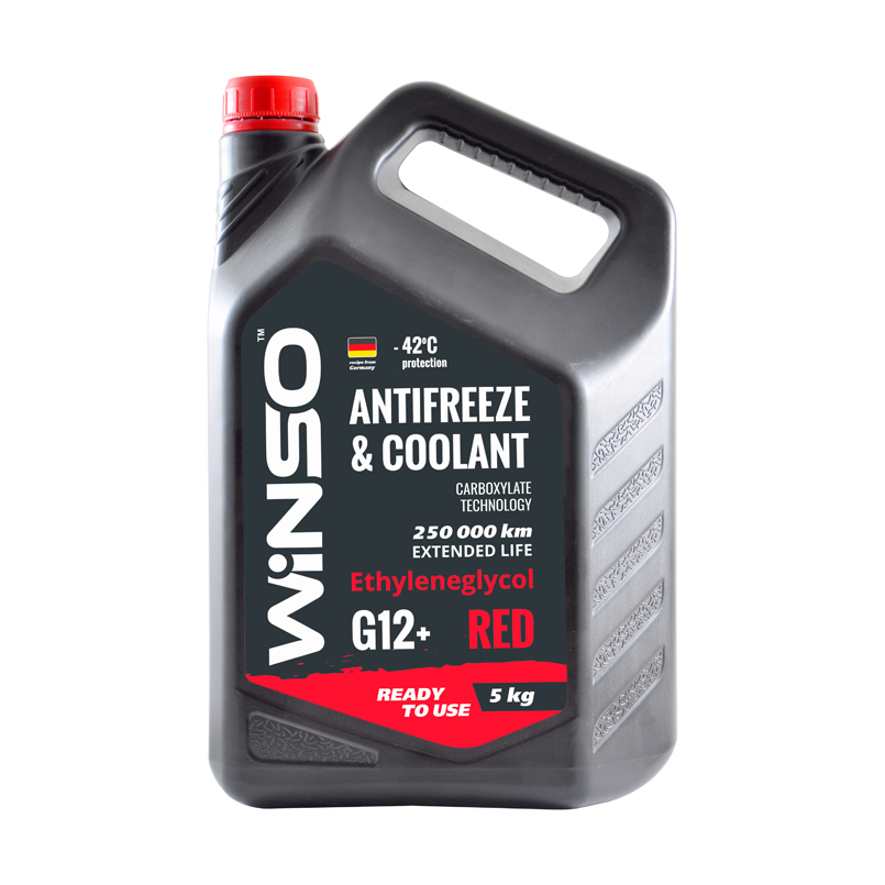 WINSO ANTIFREEZE & Coolant Red G12+ 5L 880910