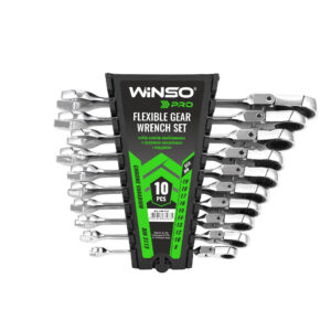 WINSO Set de chei combinate PRO cu clichet si cardan 10buc 900310