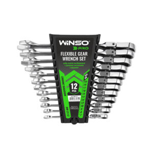 WINSO Set de chei combinate PRO cu clichet si cardan 12buc 900312