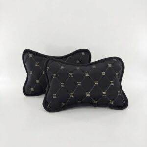 Husa Alcantara TITIERE BLACK/BEIGE LINE  2pcs.Y51-34