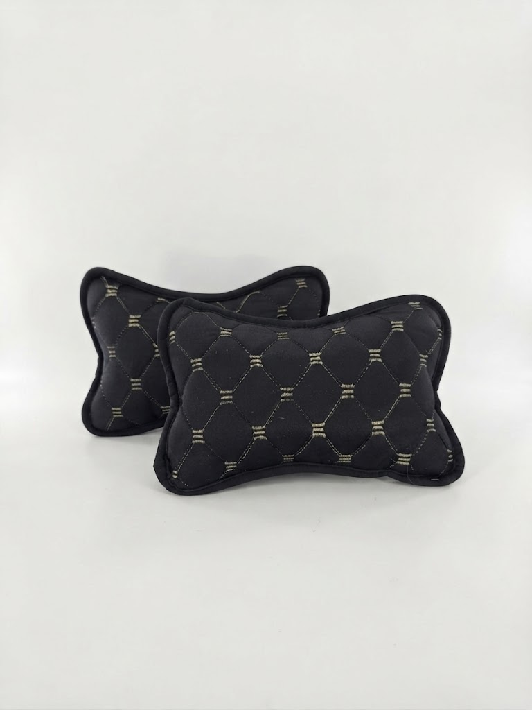 Husa Alcantara TITIERE BLACK/BEIGE LINE  2pcs.Y51-34