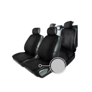 Cuvertura ALCANTARA black/grey line 4pcs
