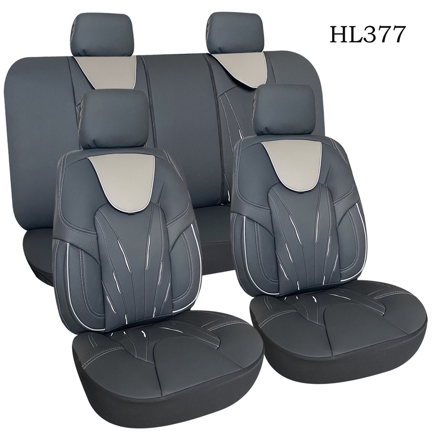 HUSA VELIUR ECO BLACK/GREY LINE  MG-16V/BG