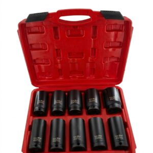 Bucse impact set 3/4 10 pcs Black  KING Y17-102K