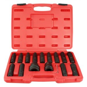 Bucse impact set 3/4 16 pcs Black KING Y17-103K