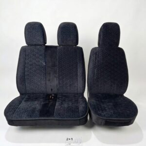 CUVERTURA ALCANTARA  VELUR 2/1 Set NEW BLACK Y51-11