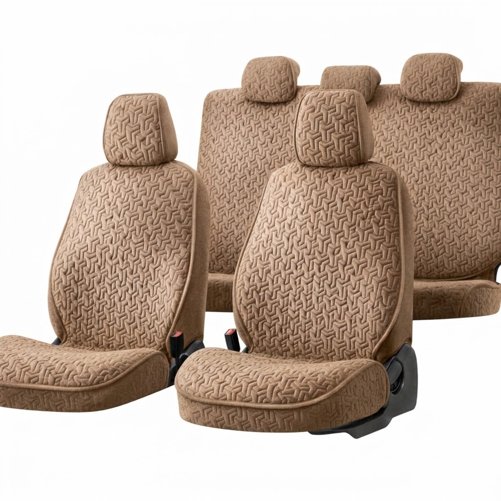 Cuvertura ALCANTARA  VELUR Full Set NEW CHOCOLATE  Y51-5