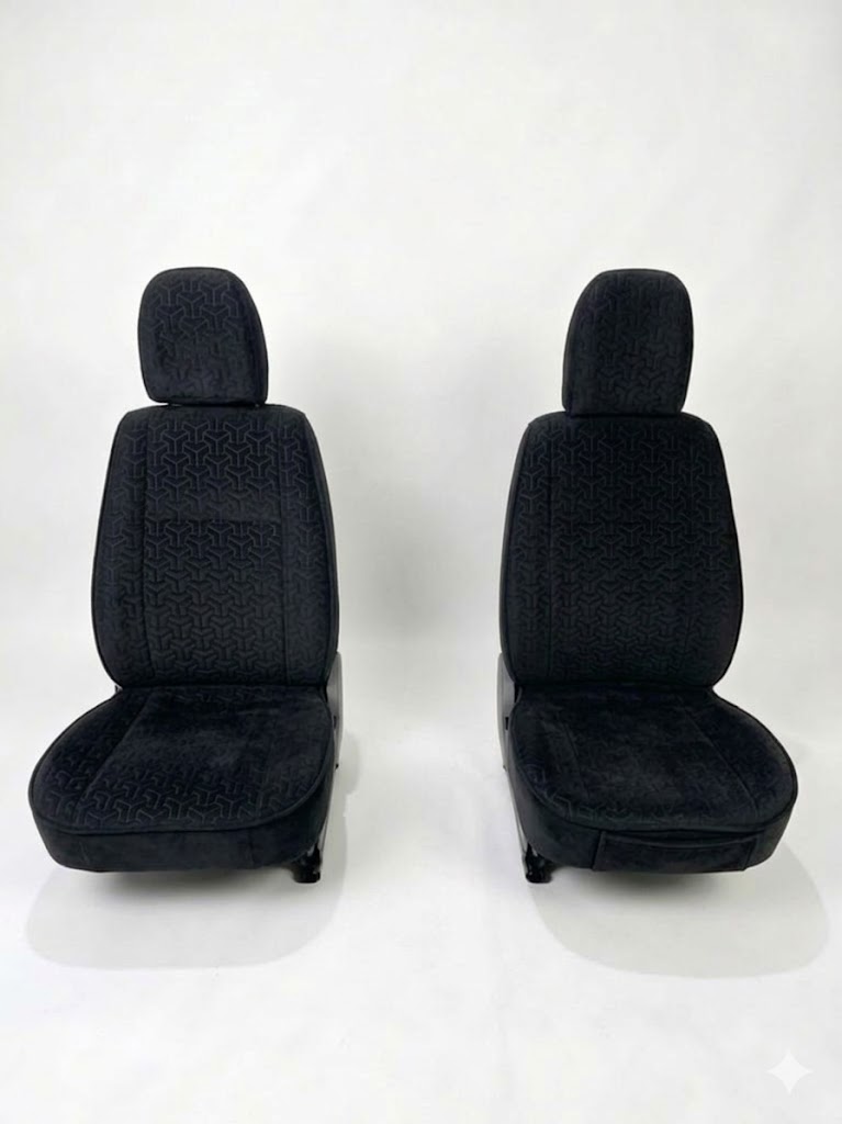 CUVERTURA ALCANTARA VELUR 2PCS NEW BLACK/BLACK Y51-6