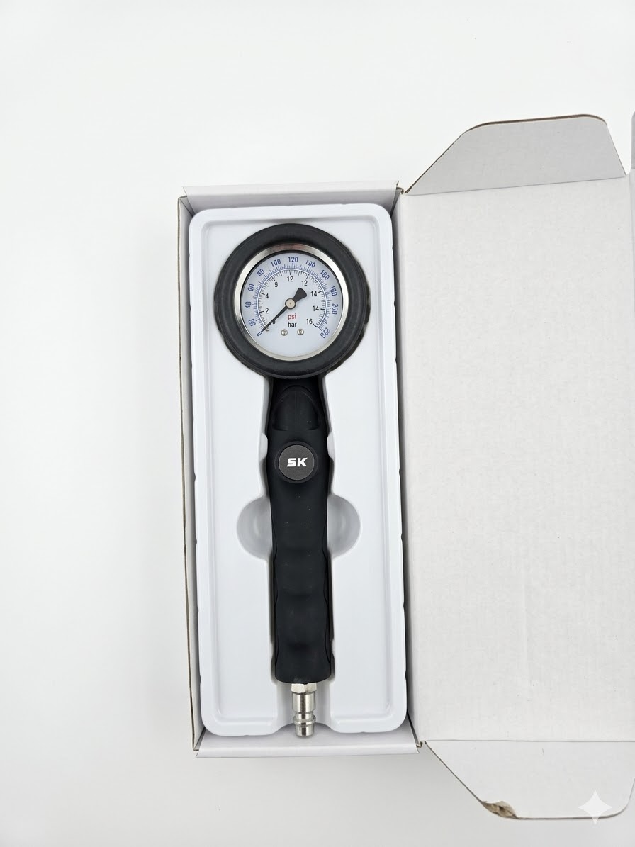 PISTOL DE AER PT.PNEURI CU MANOMETRU 1-12 ATM Y8-72